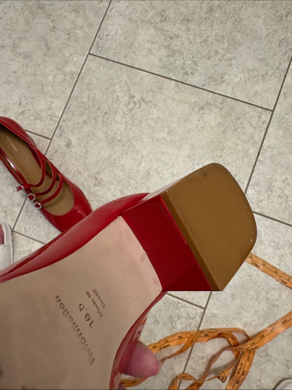 Reformation Red Patent Mary Jane Pumps - Picture 13 of 15